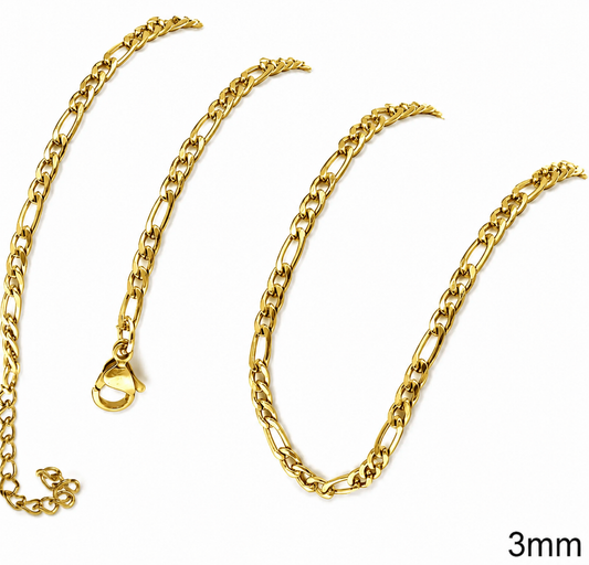 3mm Figaro Neck Chain