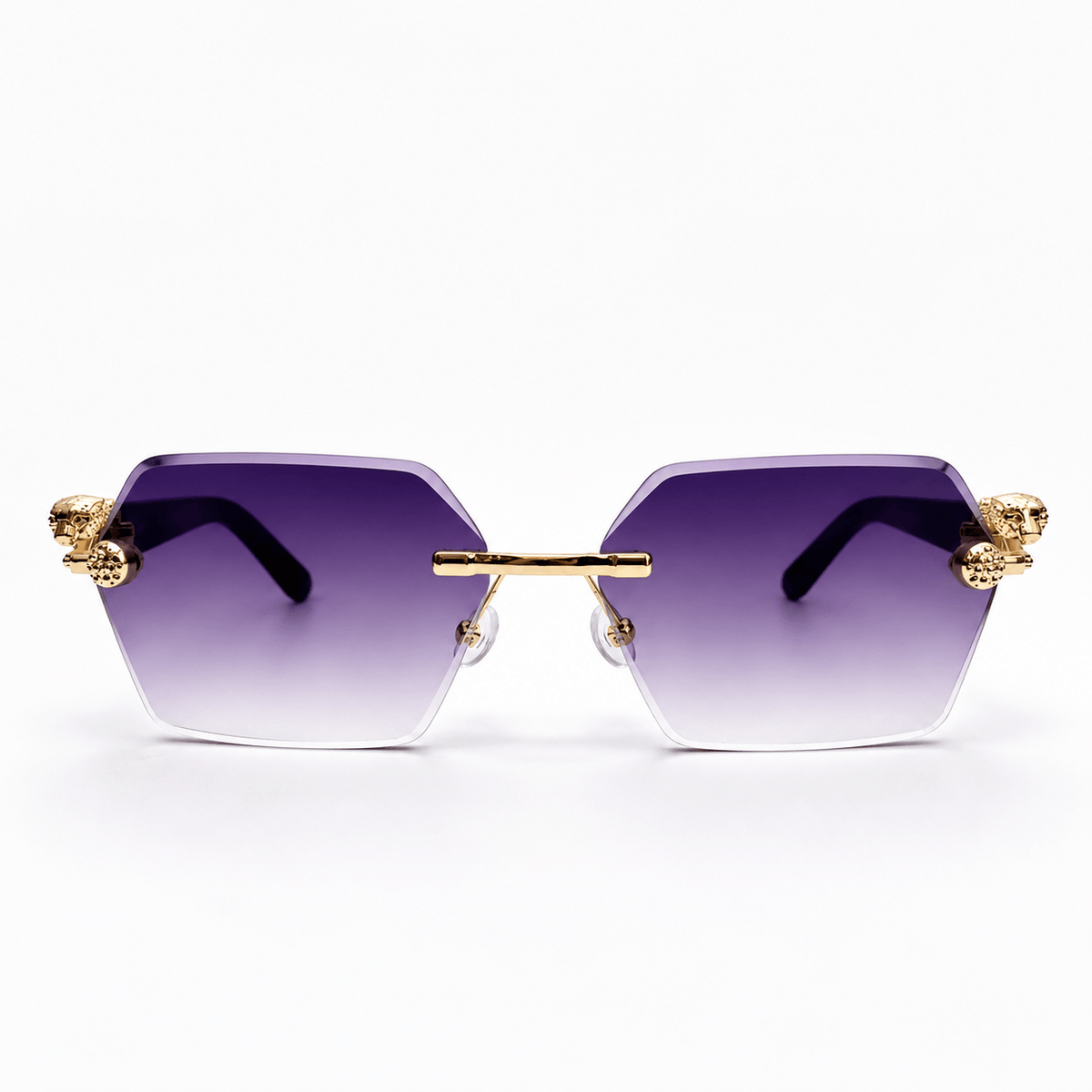 Panthere de Cartier Octagon Rimless Sunglasses.