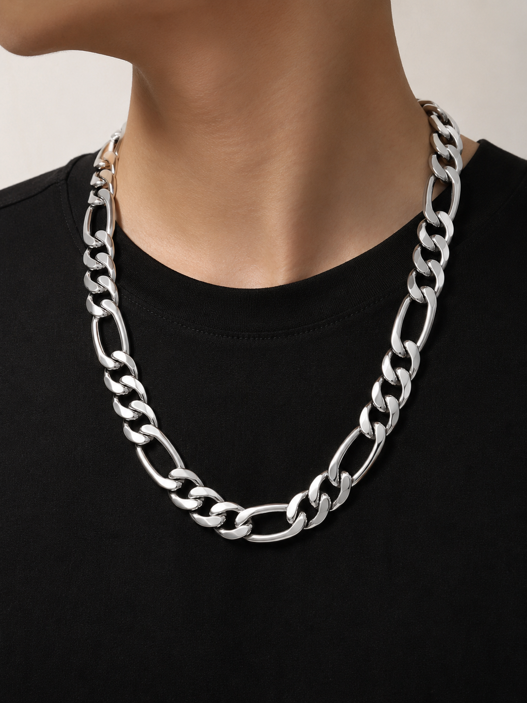 12mm Figaro Neck Chain