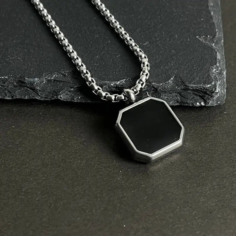 black Square Pendant