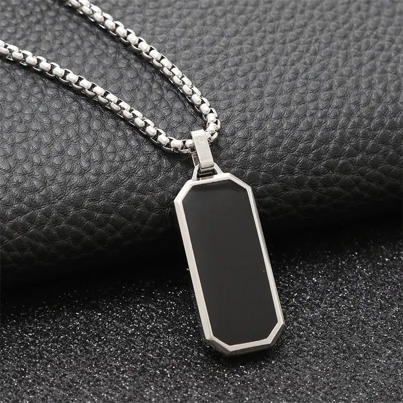 Black Epoxy Rectangle Minimal Pendant 3 (1)