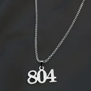 Silver 804 Pendant Necklace For Men