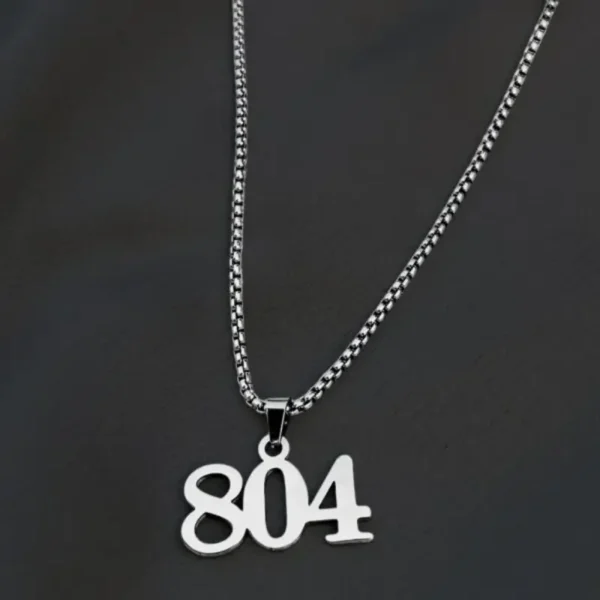 Silver 804 Pendant Necklace For Men