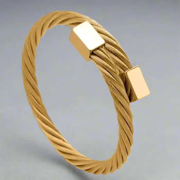 Golden Cable Bracelets 0001