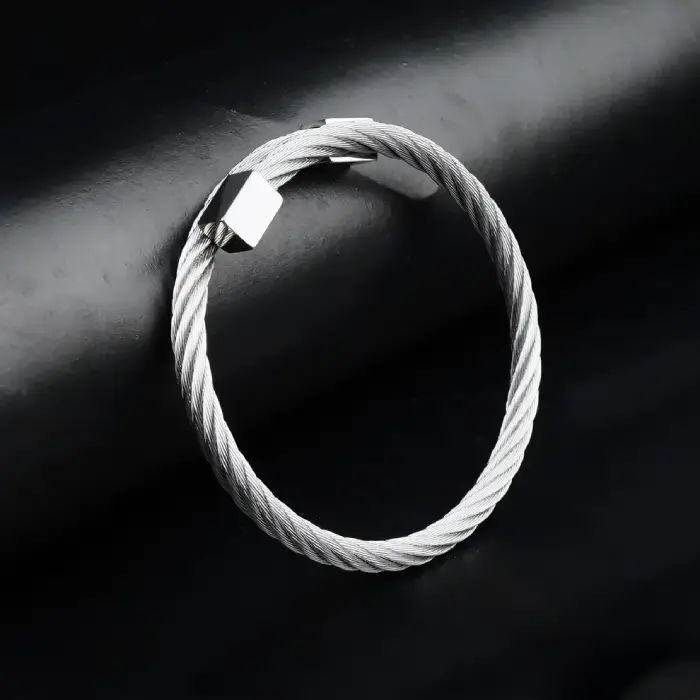 Silver Cable bracelet 0001