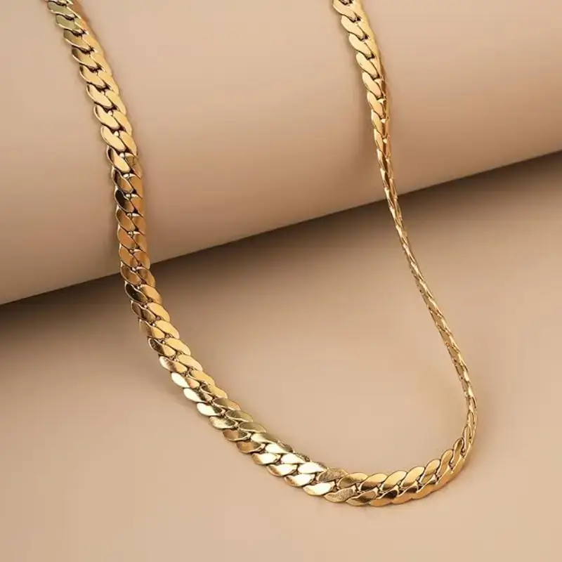 Golden Miami Link Chain 0000001