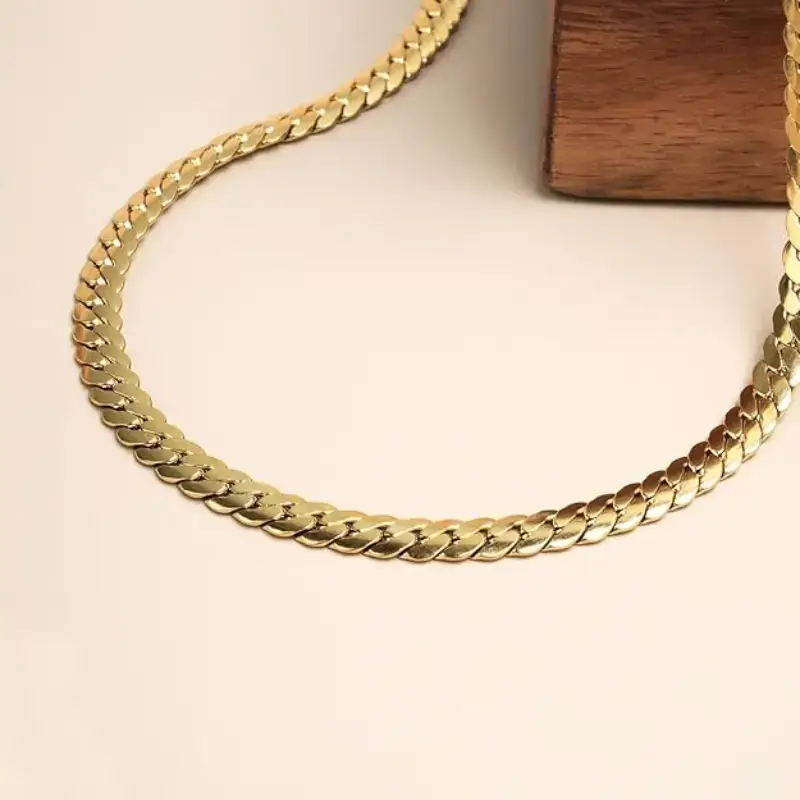 Golden Miami Link Chain 0000001