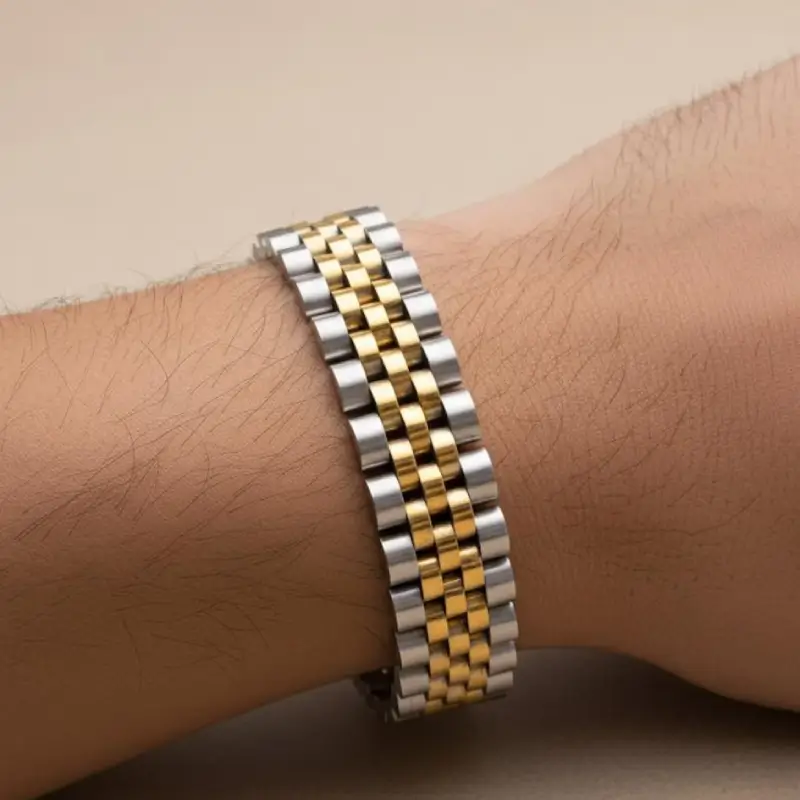 Golden & Silver Rolax Bracelet 0000005