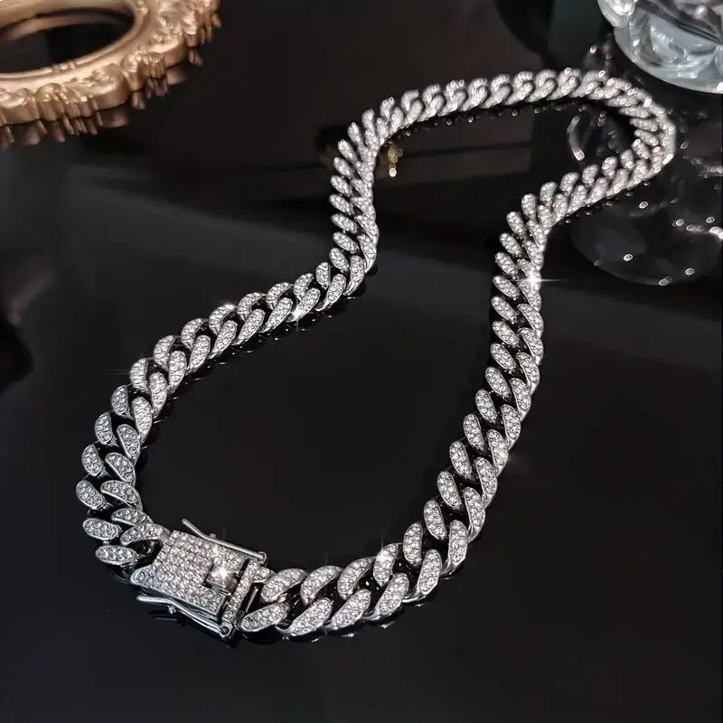bling chain for men-iced out miami curb chain-miami curb chain
