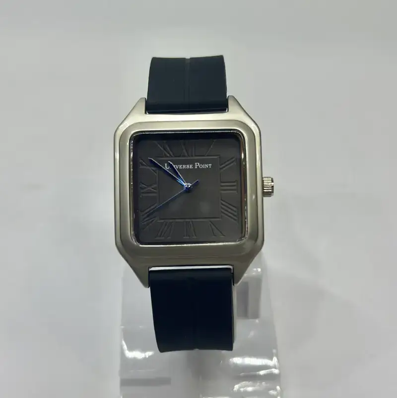 unisex luxury square dial watch black colors