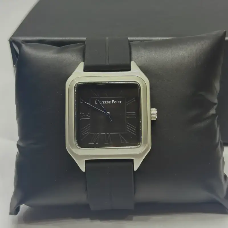 unisex luxury square dial watch black colors