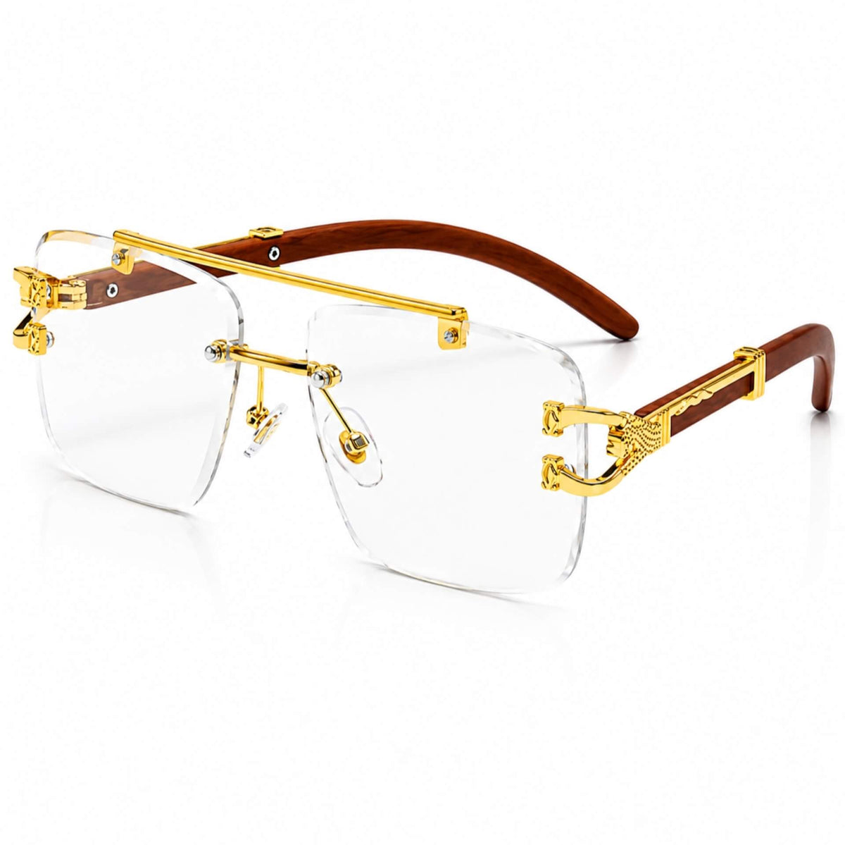 Solar UV Photochromic Rimless Glasses