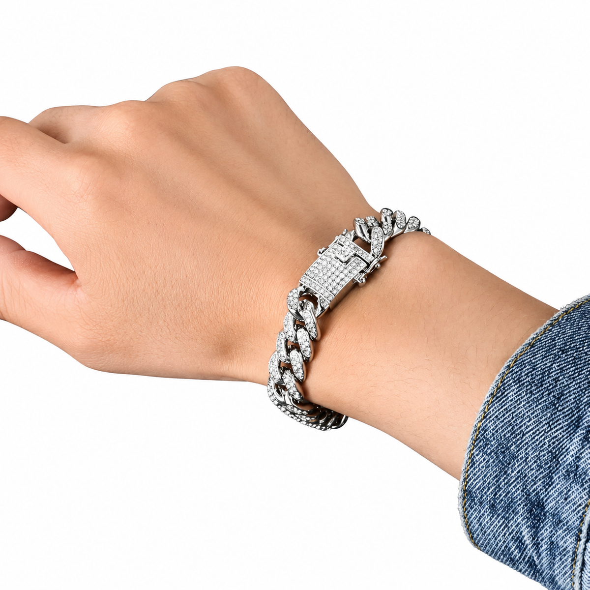 Iced Out Miami Cuban Chain Bracelet