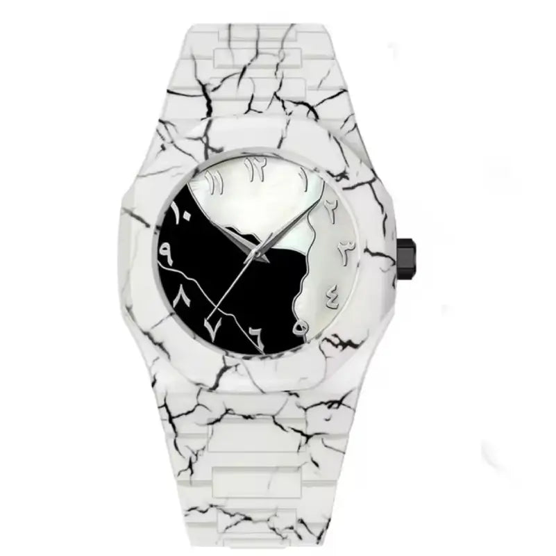 Marble Arabic Aura Watch