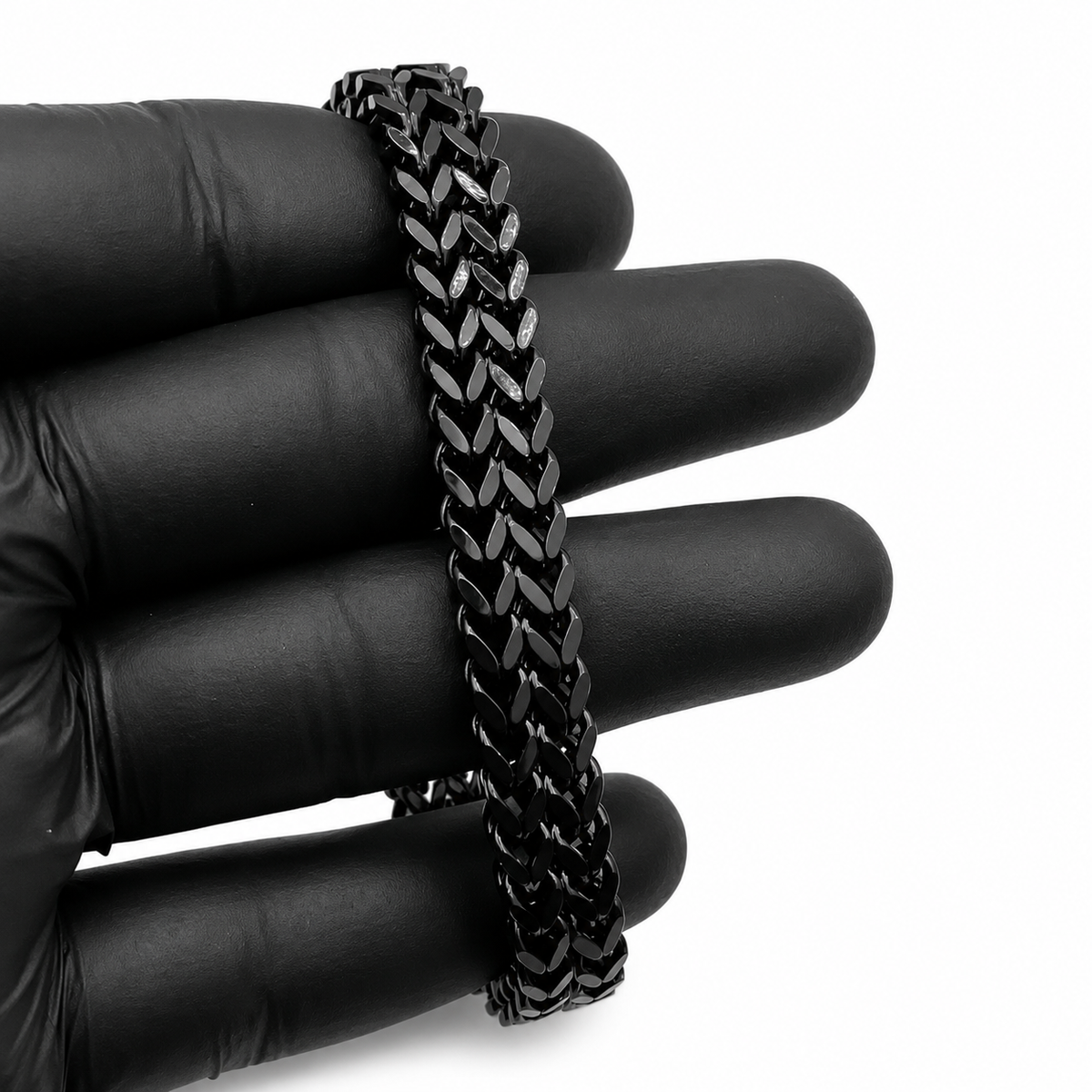 Double Square Foxtail Chain Bracelet