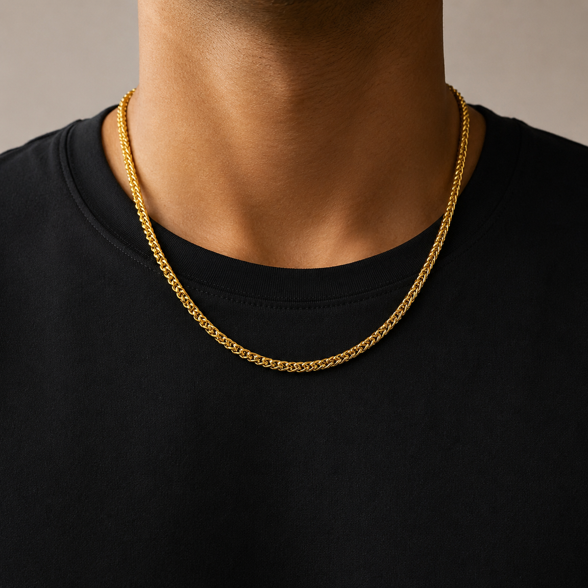 3mm Square foxtail Chain