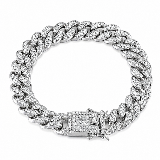 Iced Out Miami Cuban Chain Bracelet