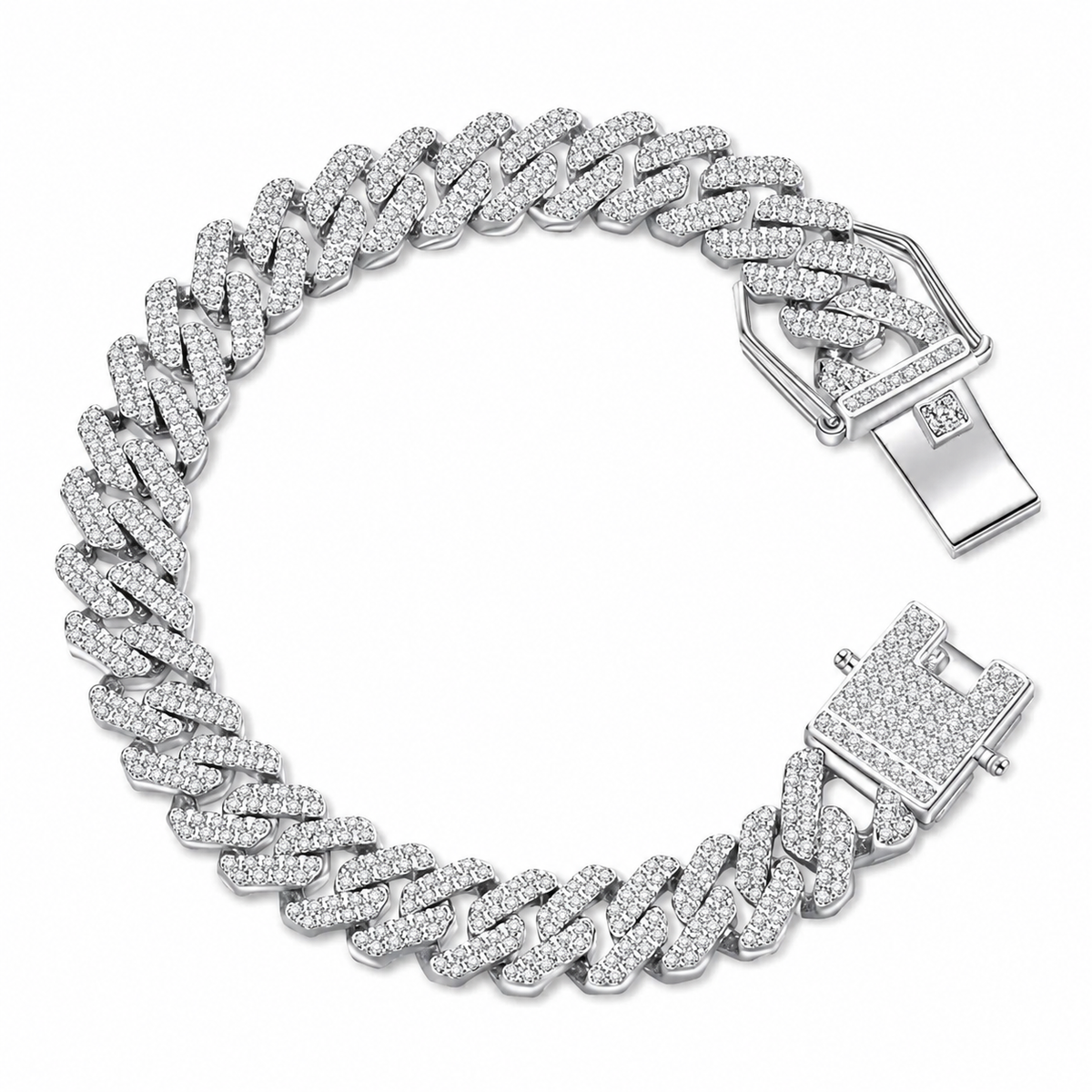 Iced Out Miami Curb Chain Bracelet