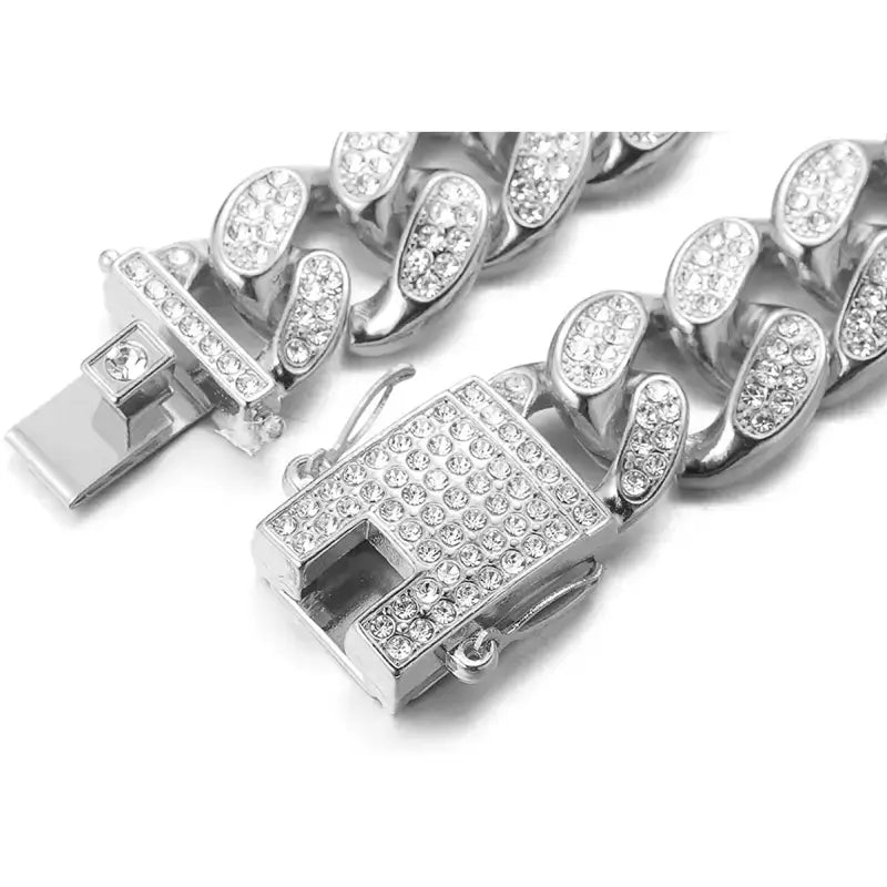 12mm Iced Out Miami Curb Neck Chain