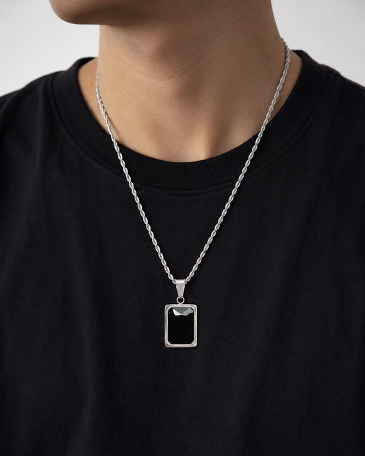 Black Zircon Pendant