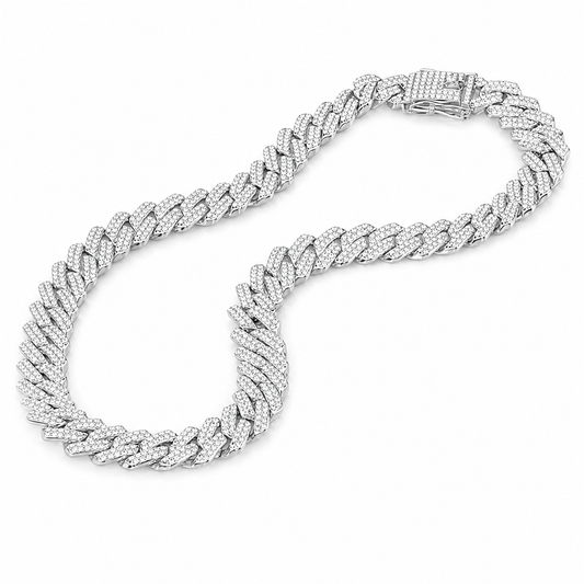 12mm Iced Out Miami Cuban Chain