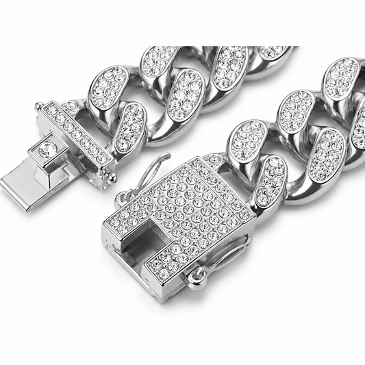 Iced Out Miami Cuban Chain Bracelet