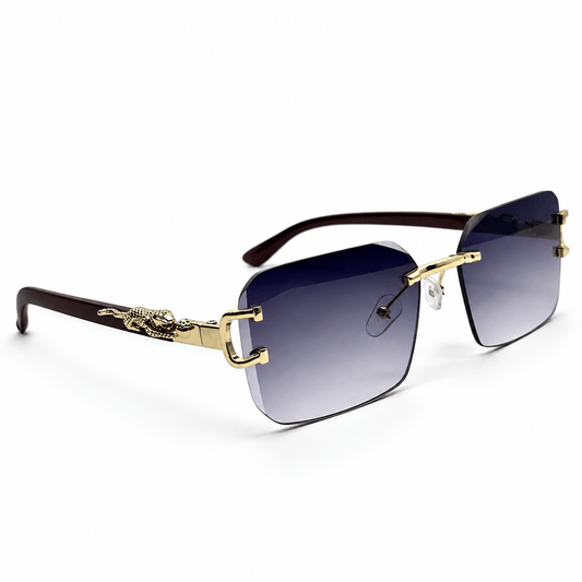 Square Rimless Gradient Sunglasses
