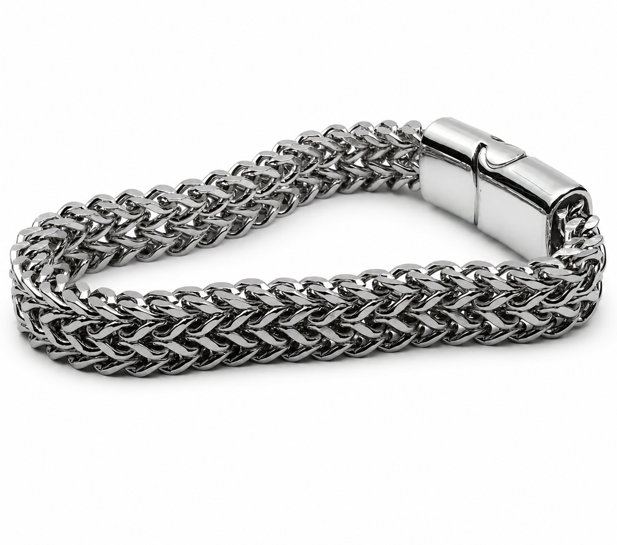 Double Square Foxtail Chain Bracelet