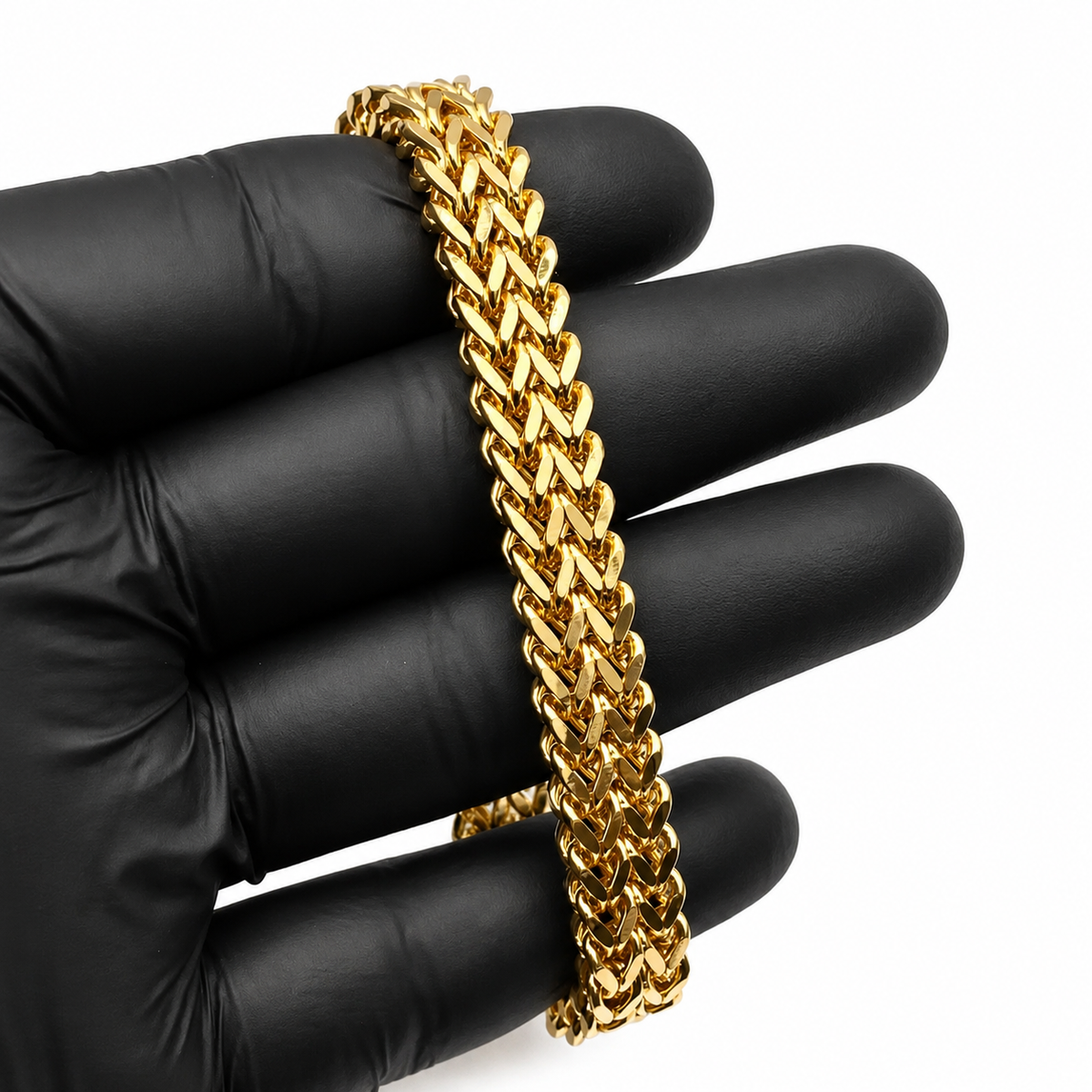 Double Square Foxtail Chain Bracelet