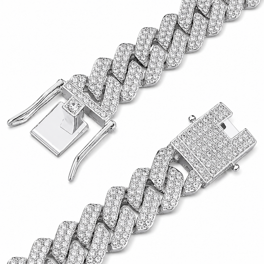 Iced Out Miami Curb Chain Bracelet