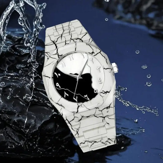 Marble Arabic Aura Watch