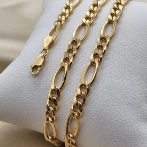 5mm Golden Figaro Neck Chain For Men