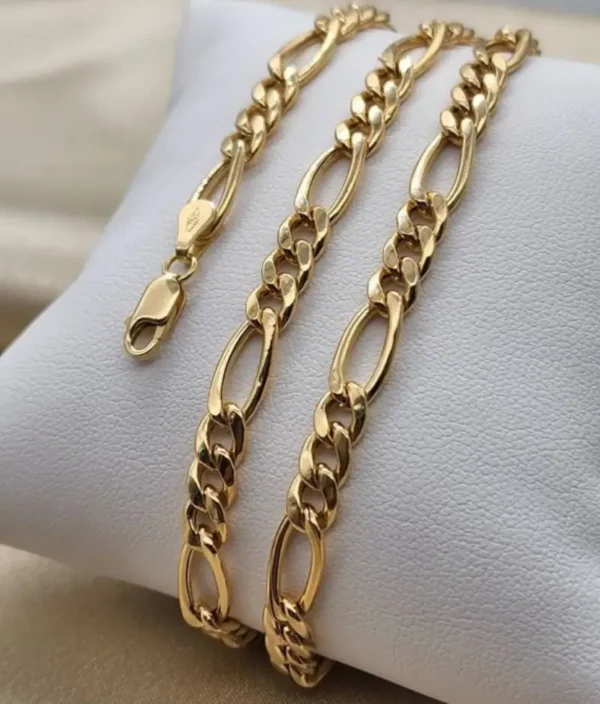5mm Golden Figaro Neck Chain For Men