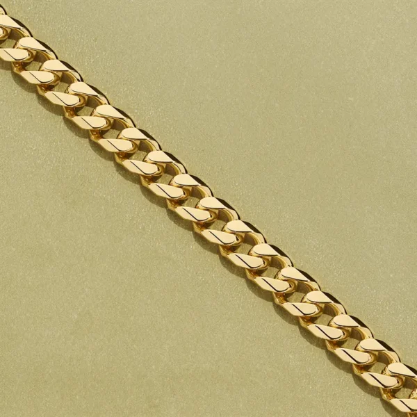 MartOx 4mm Gold Curb Neck Chain For Men & Women - Image 3