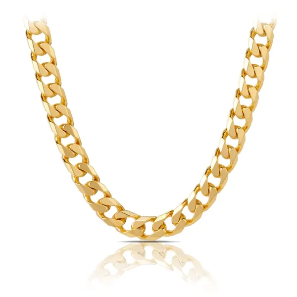 MartOx 4mm Gold Curb Neck Chain For Men & Women - Image 2