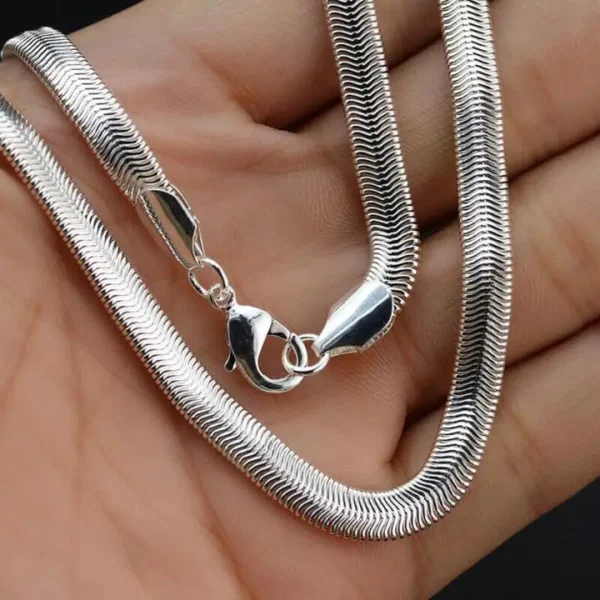 MartOx 5mm Silver Snake Neck Chain - Image 3