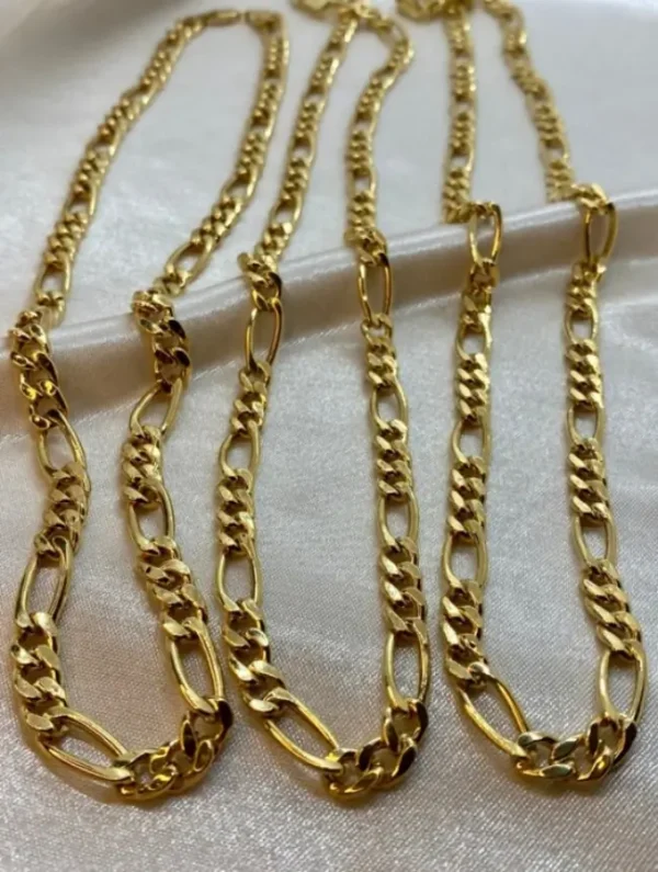 5mm Golden Figaro Neck Chain For Men - Image 5