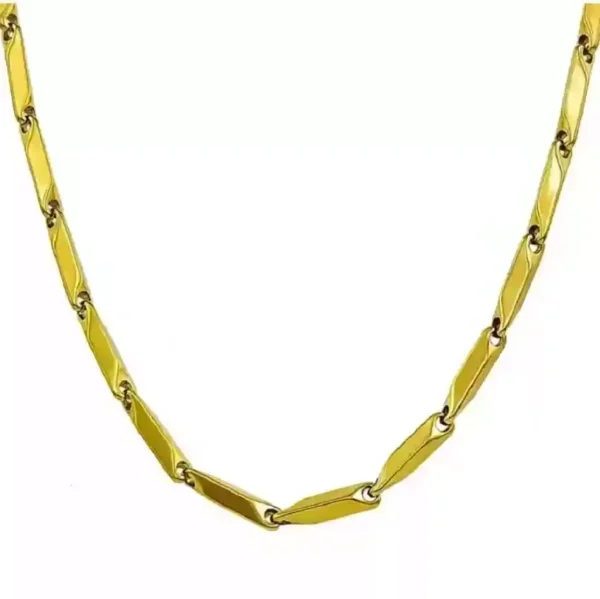 MartOx Stainless Steel Gold Rice Chain For Men and Boys - Image 5