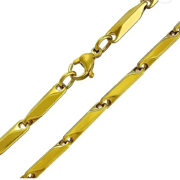 MartOx Stainless Steel Gold Rice Chain For Men and Boys - Image 4