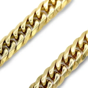 Stainless Steel Golden Curb Chain 0002