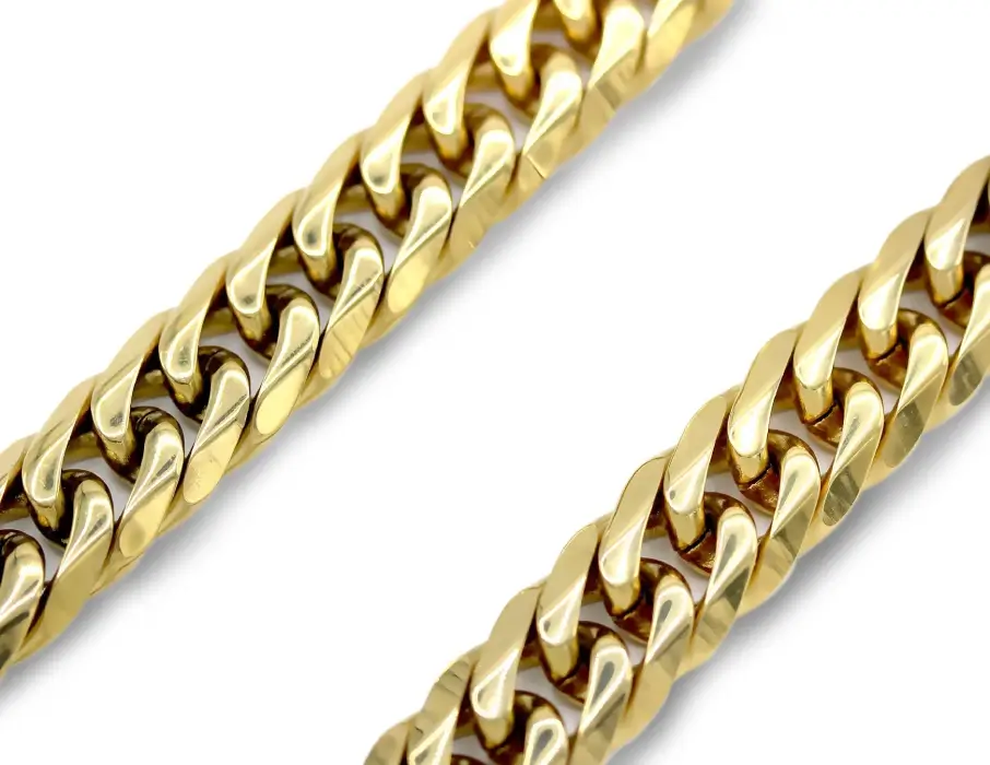 Stainless Steel Golden Curb Chain 0002