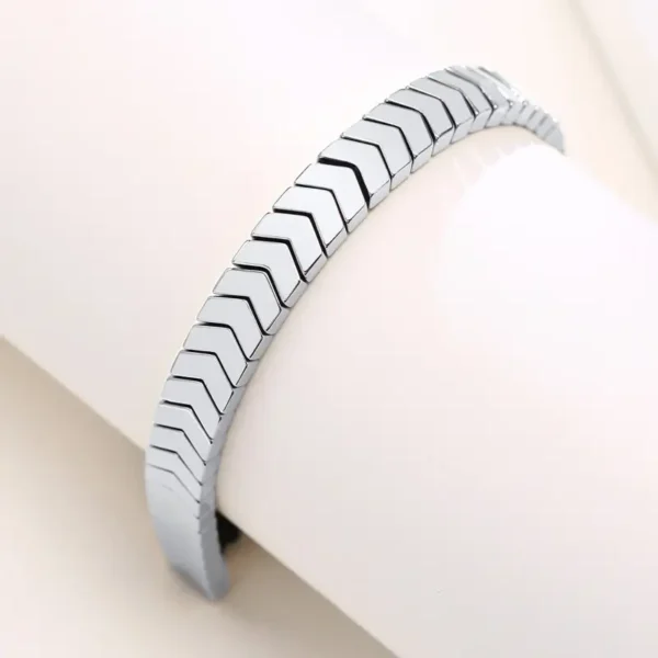 6mm Silver Arrow Bracelet For Men/Women