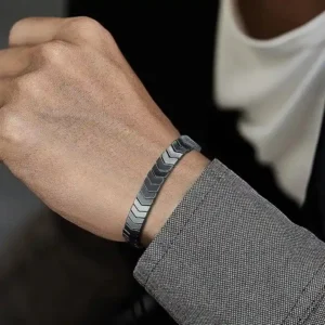 6mm Black Arrow Bracelet For Men/Women