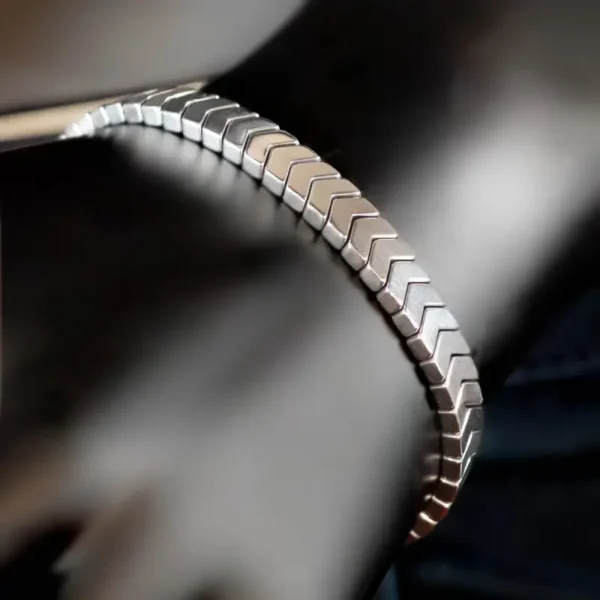 6mm Silver Arrow Bracelet For Men/Women - Image 2
