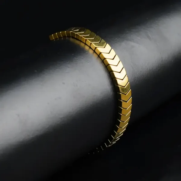 6mm Golden Arrow Bracelet For Men/Women