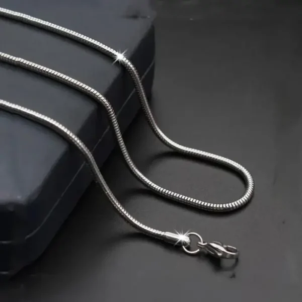 Silver Round Snake Neck Chain 0001