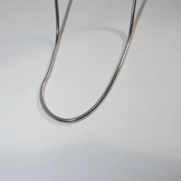 Silver Round Snake Neck Chain 0005