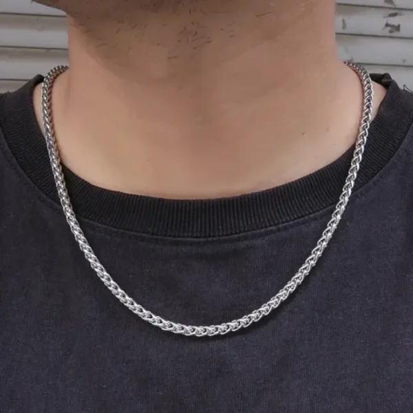 Silver Wheat Neck Chain 0003