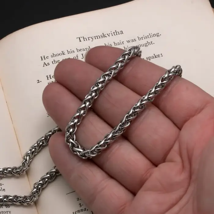 Silver Wheat Neck Chain 0007