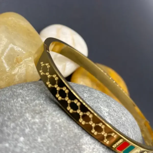 Golden Gucci Kare Bracelet 0007